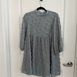 Textured Gray Dress